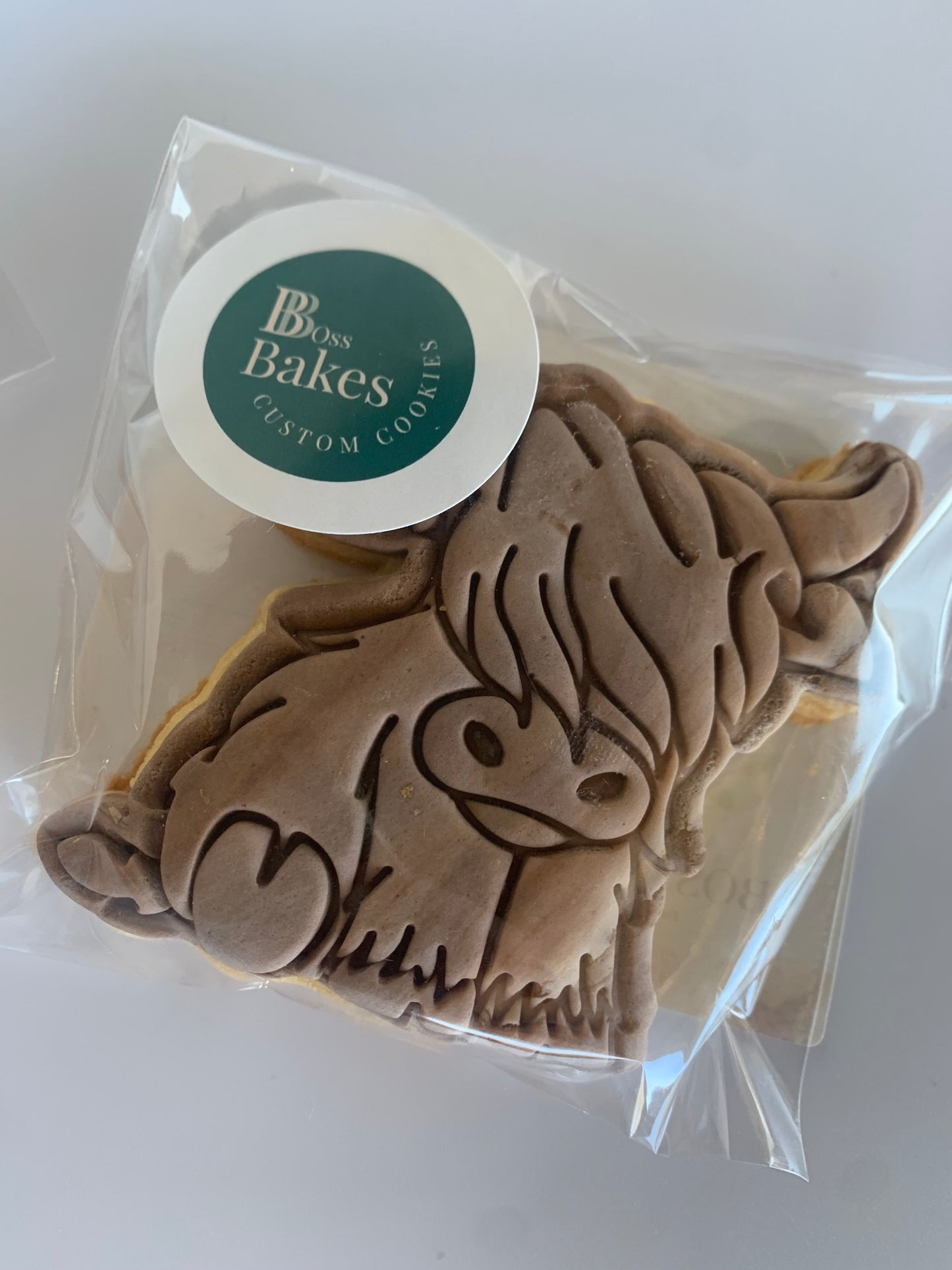 Highland cow cookies