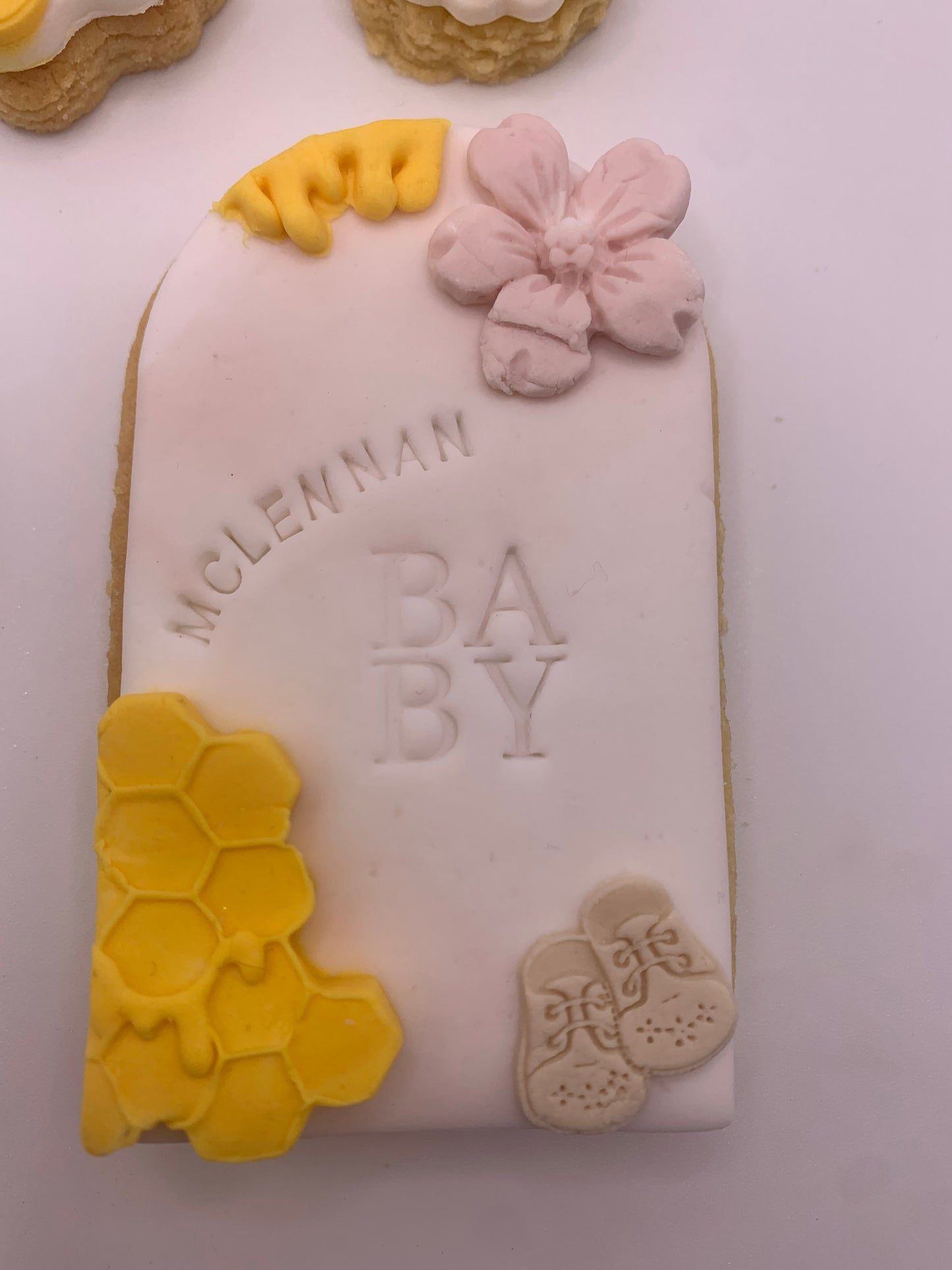 A little honey is on the way, WTP baby shower cookie set