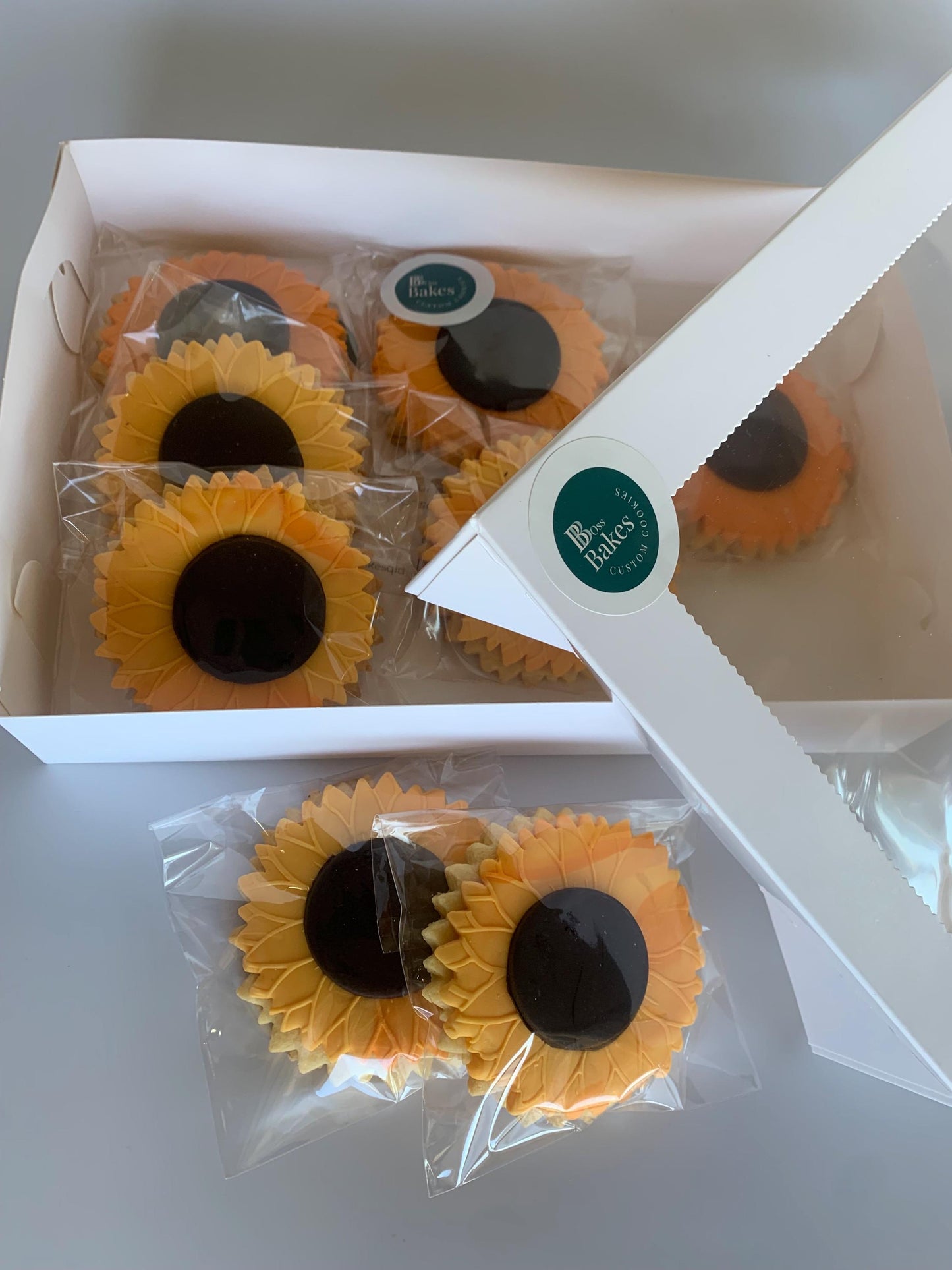 Sunflower cookies 6 piece set