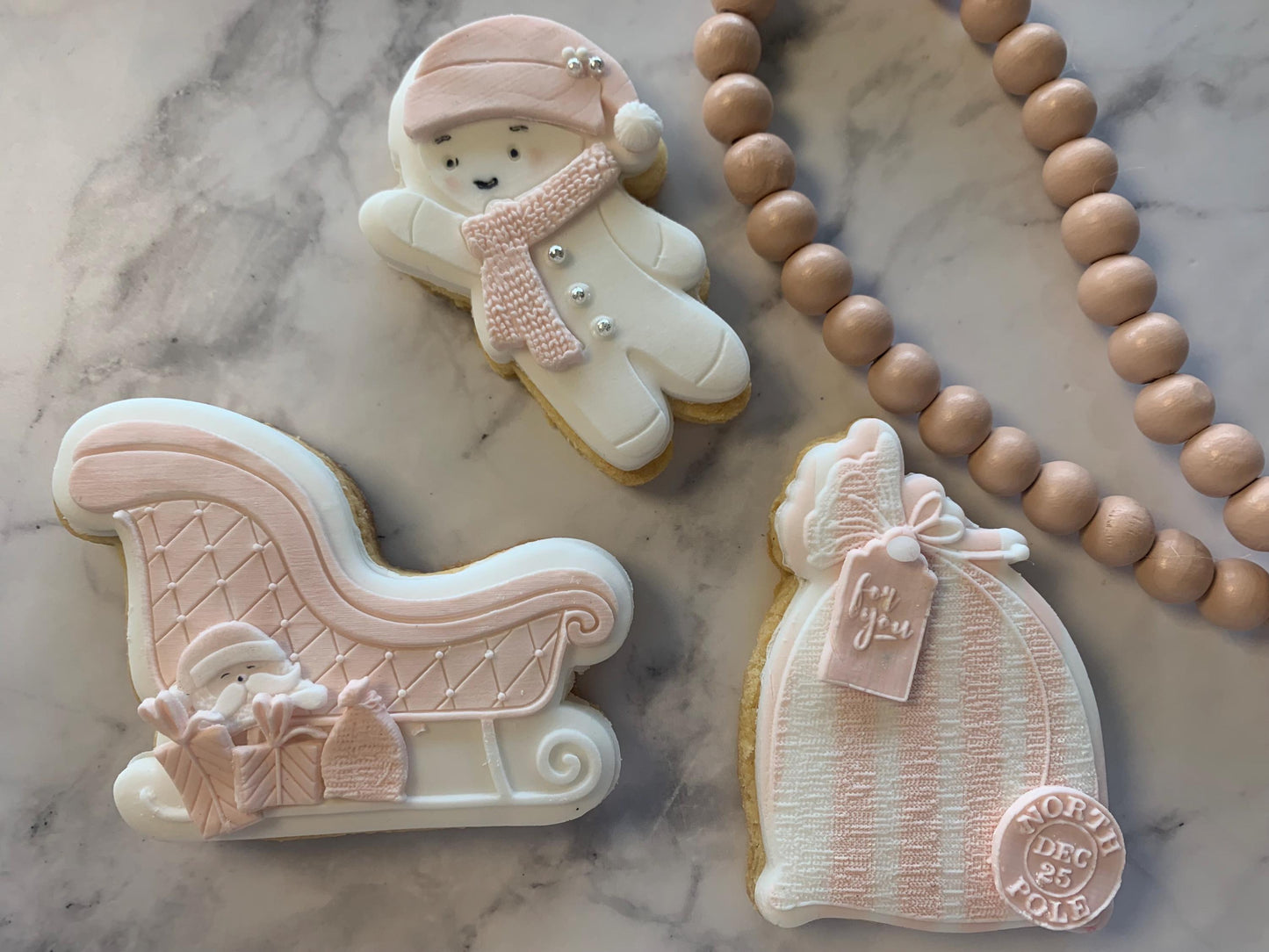 Christmas gingerbread man cookies