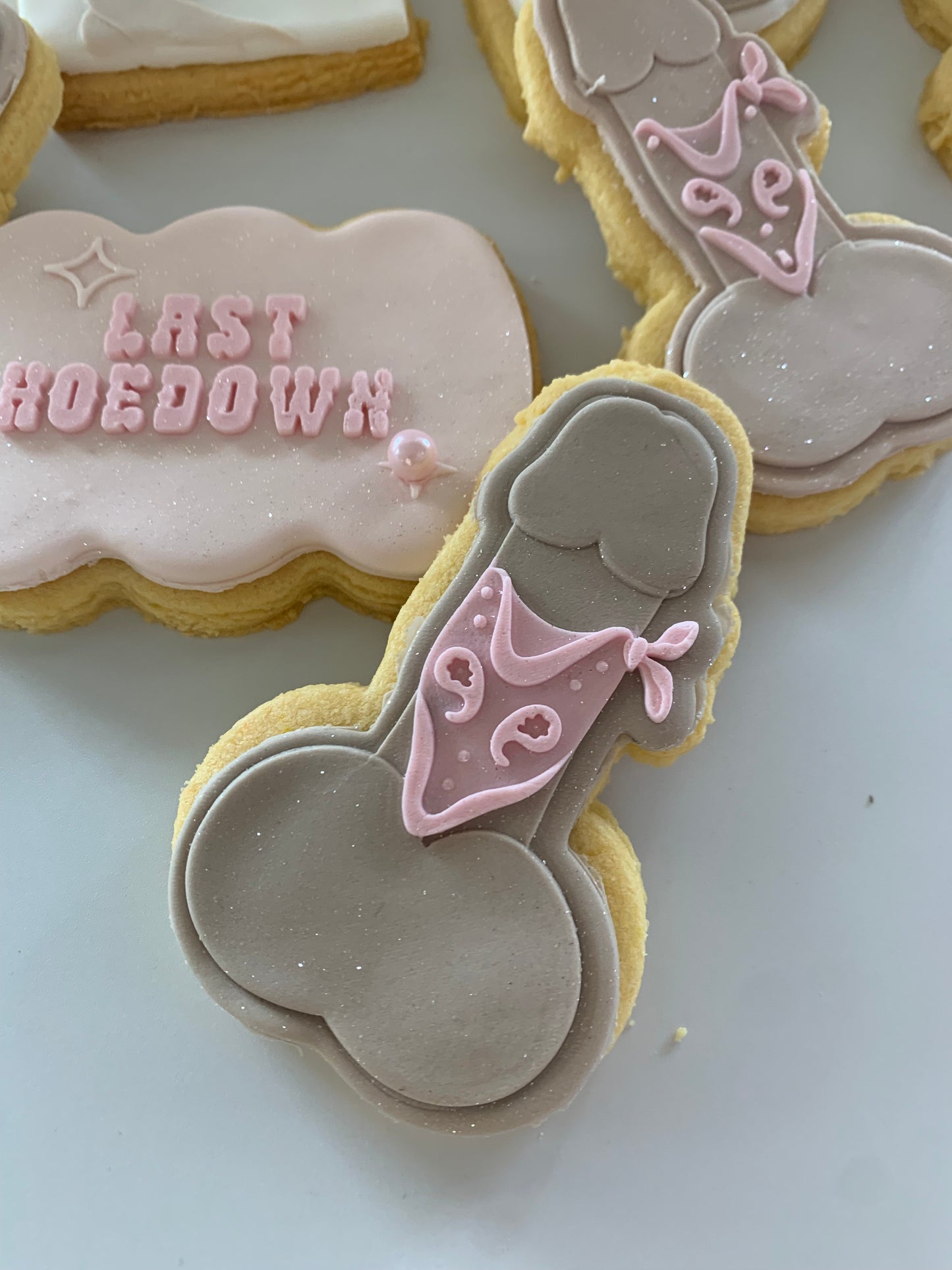 Last hoedown bachelorette 7 piece cookie set