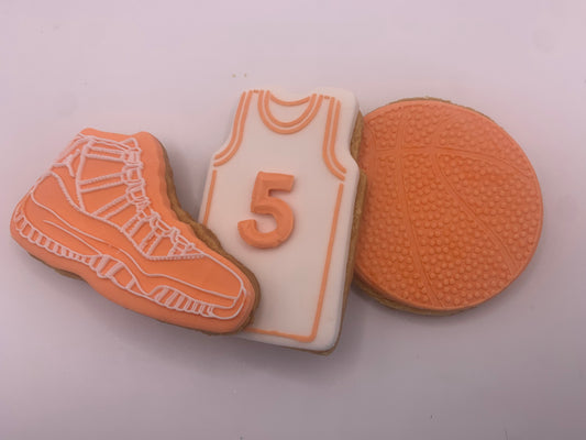 Three-Piece Basketball Cookie Pack – Customisable