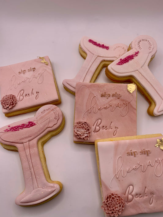 Sip sip hooray 6 piece cookie set