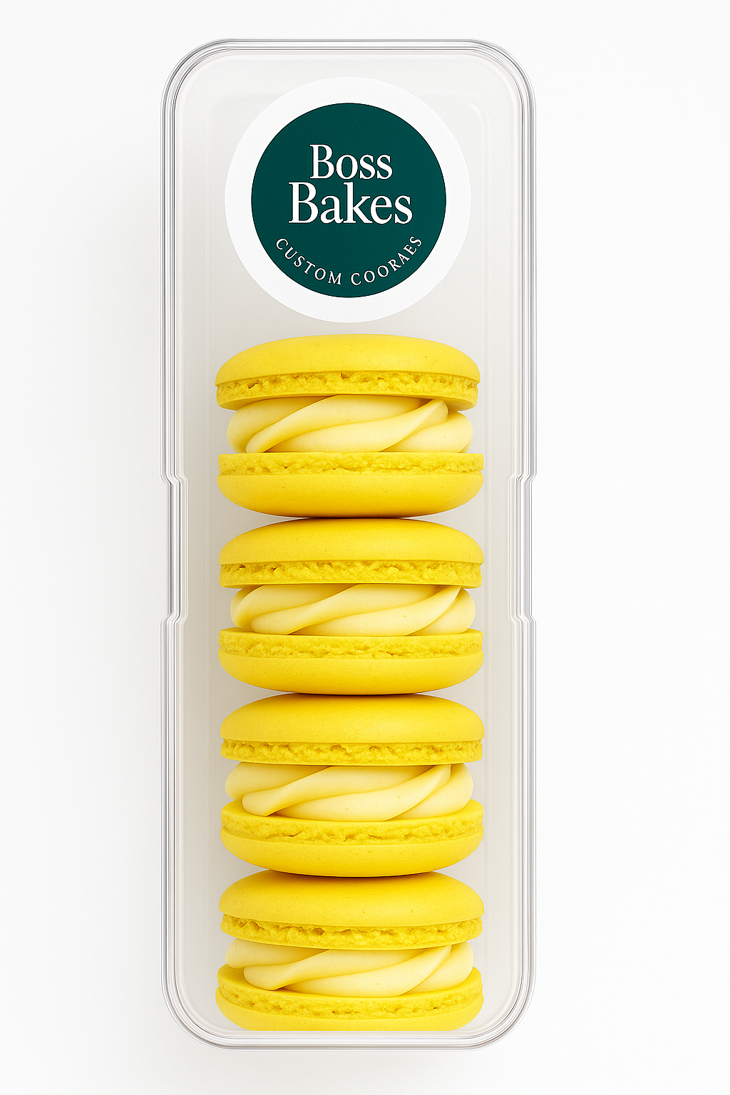 Lemon macarons by Boss Bakes