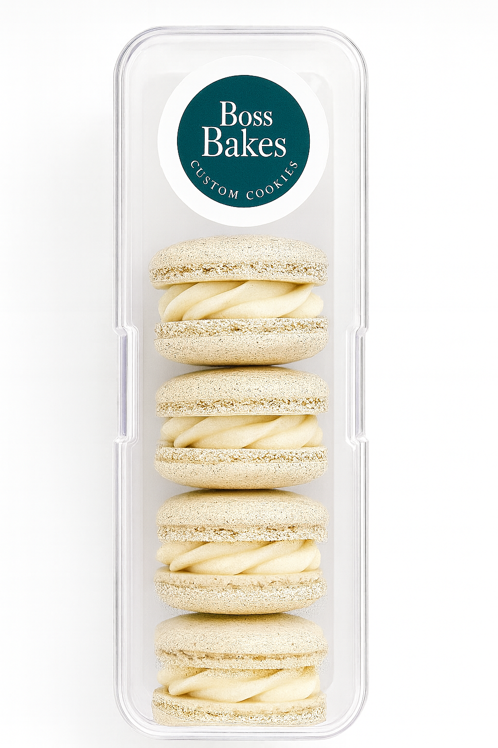 Vanilla bean macarons by Boss Bakes 