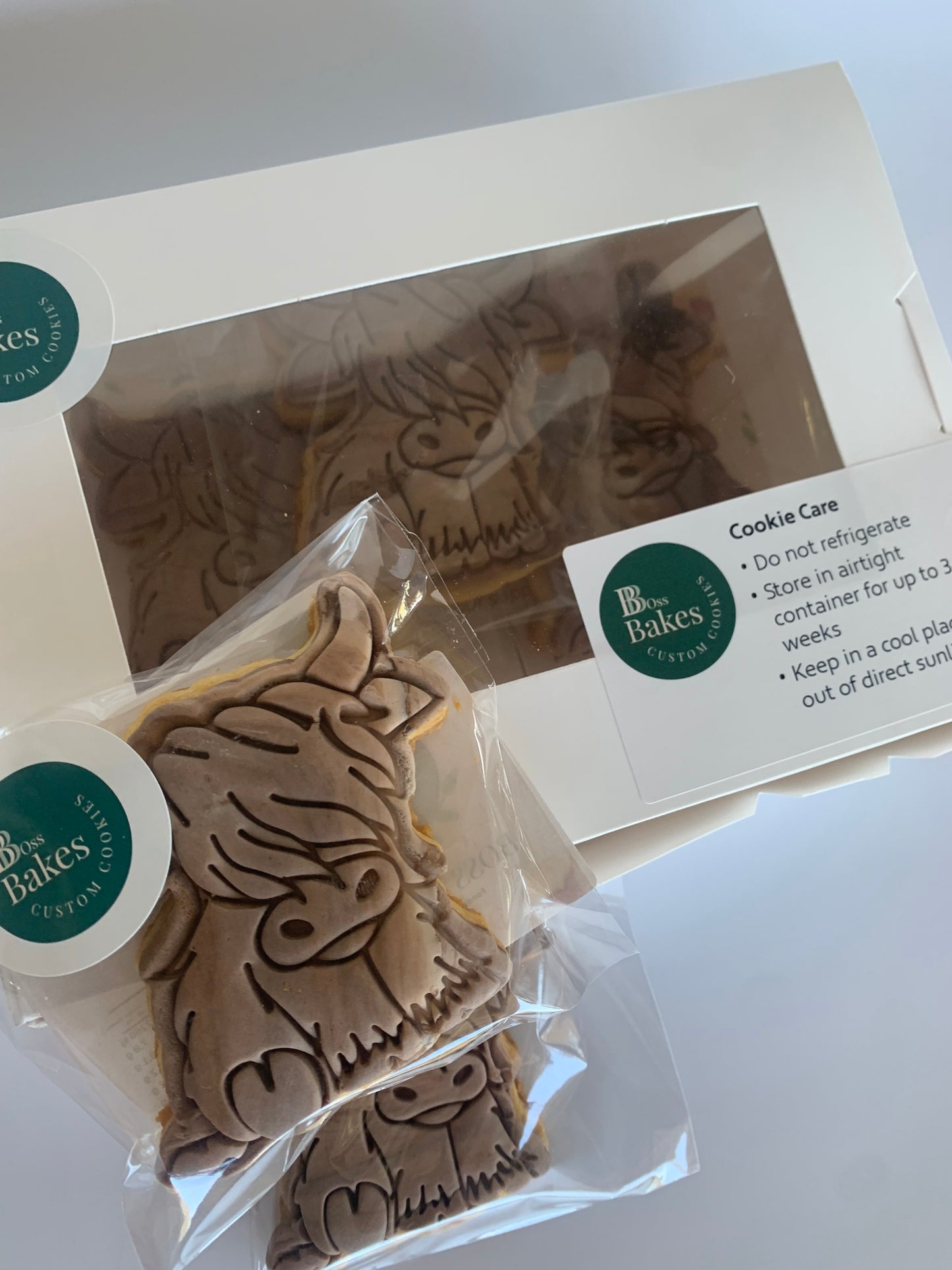 Highland cow cookies