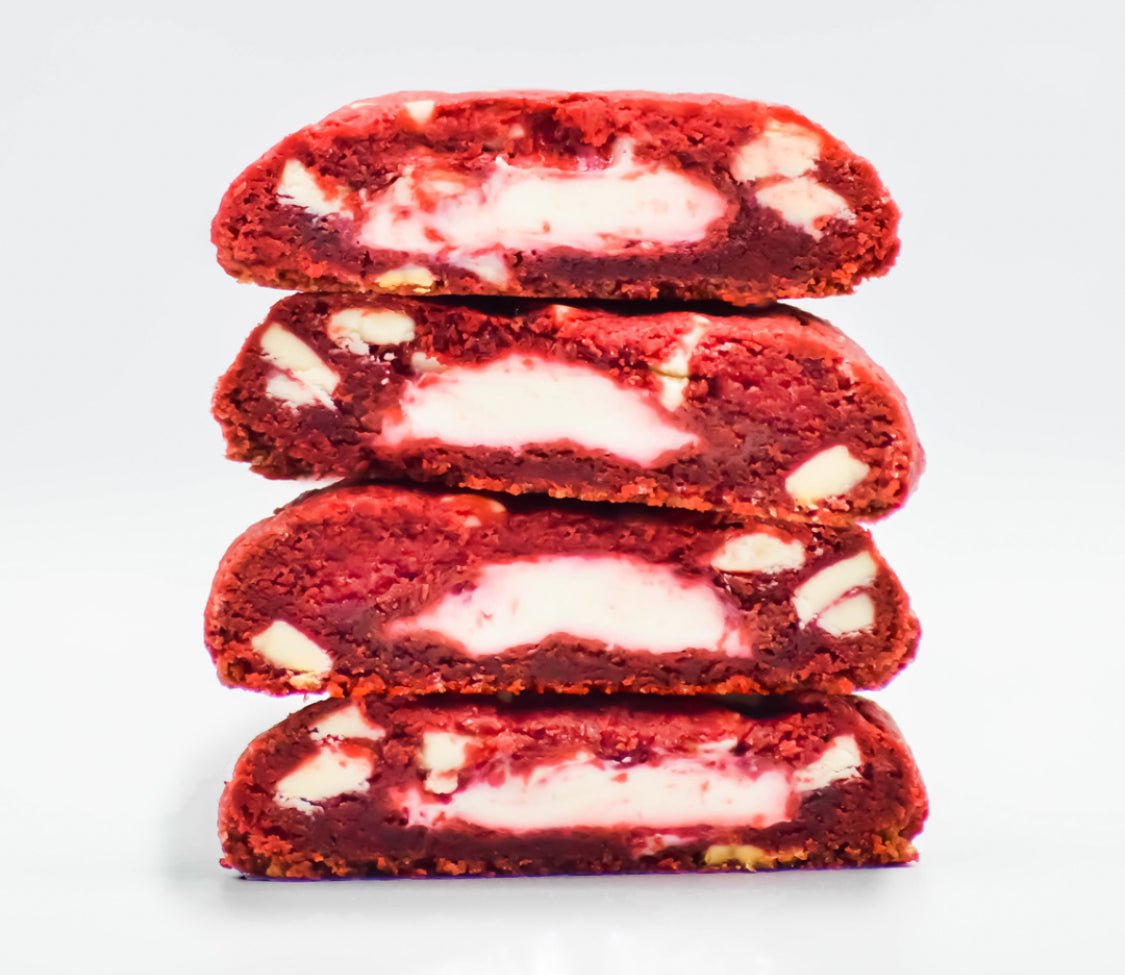 Red velvet & cream cheese chunky gourmet cookies