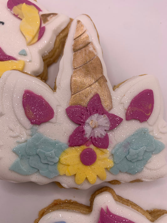 Unicorn Cookie – each | Unicorn crown | Birthday Cookies | Boss Bakes | Unicorn Party Favours | Ships Australia Wide
